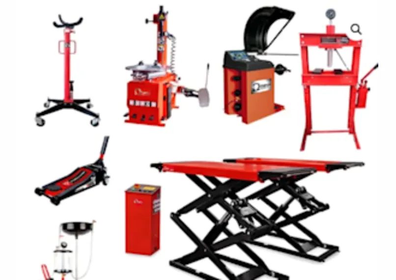 Equipo taller automotriz nuevo: elevador, balanceadora y compresor